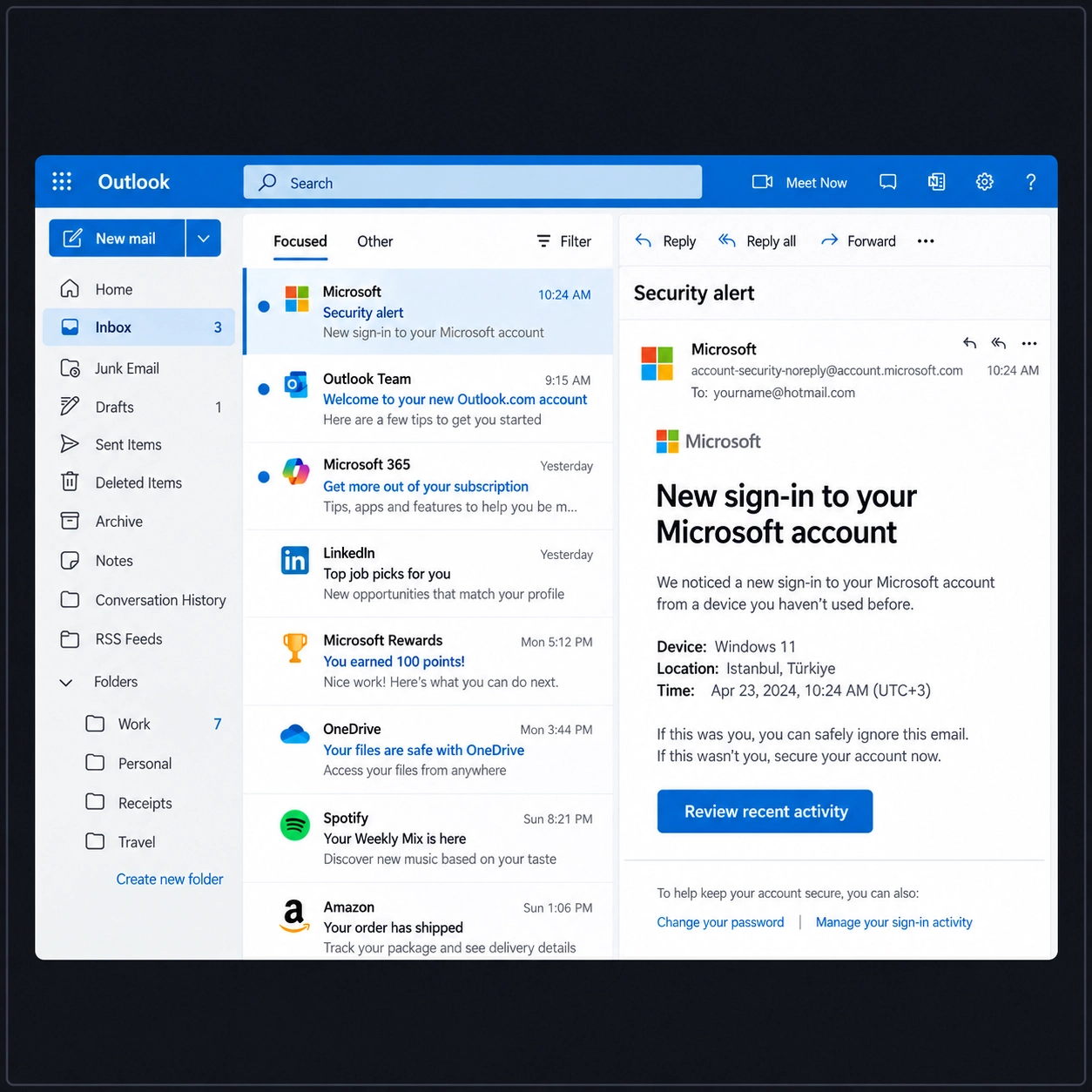 1 Aylık Global Hotmail Hesabı