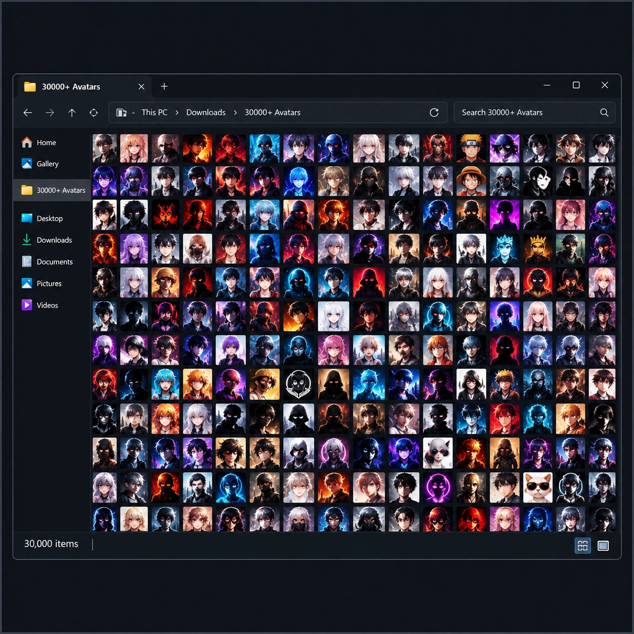 30.000+ Avatar Paketi